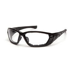 Очки защитные с уплотнителем Pyramex Atrex Gray (clear) Anti-Fog, прозрачные в серой оправе