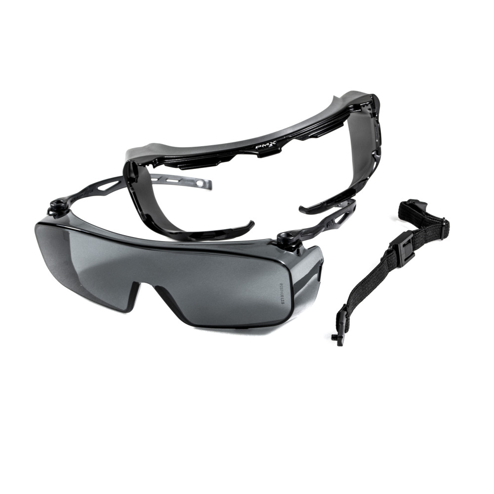 Очки защитные с уплотнителем Pyramex Cappture-Plus (gray) Super Anti-Fog H2MAX, серые
