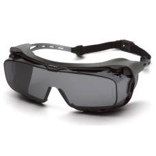 Очки защитные с уплотнителем Pyramex Cappture-Plus (gray) Super Anti-Fog H2MAX, серые
