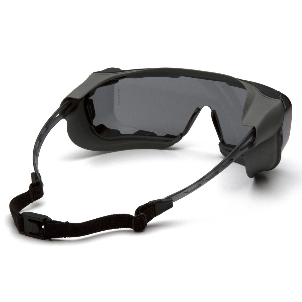 Очки защитные с уплотнителем Pyramex Cappture-Plus (gray) Super Anti-Fog H2MAX, серые