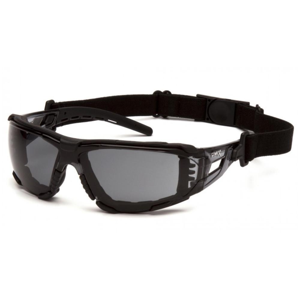 Очки защитные с уплотнителем Pyramex Fyxate (gray) Super Anti-Fog H2MAX, серые