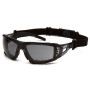 Очки защитные с уплотнителем Pyramex Fyxate (gray) Super Anti-Fog H2MAX, серые