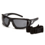 Очки защитные с уплотнителем Pyramex Fyxate (gray) Super Anti-Fog H2MAX, серые