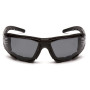 Очки защитные с уплотнителем Pyramex Fyxate (gray) Super Anti-Fog H2MAX, серые