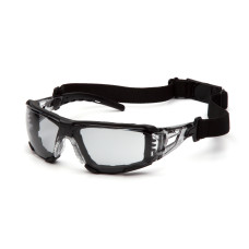 Очки защитные с уплотнителем Pyramex Fyxate (light gray) H2MAX Anti-Fog, светло-серые полутёмные