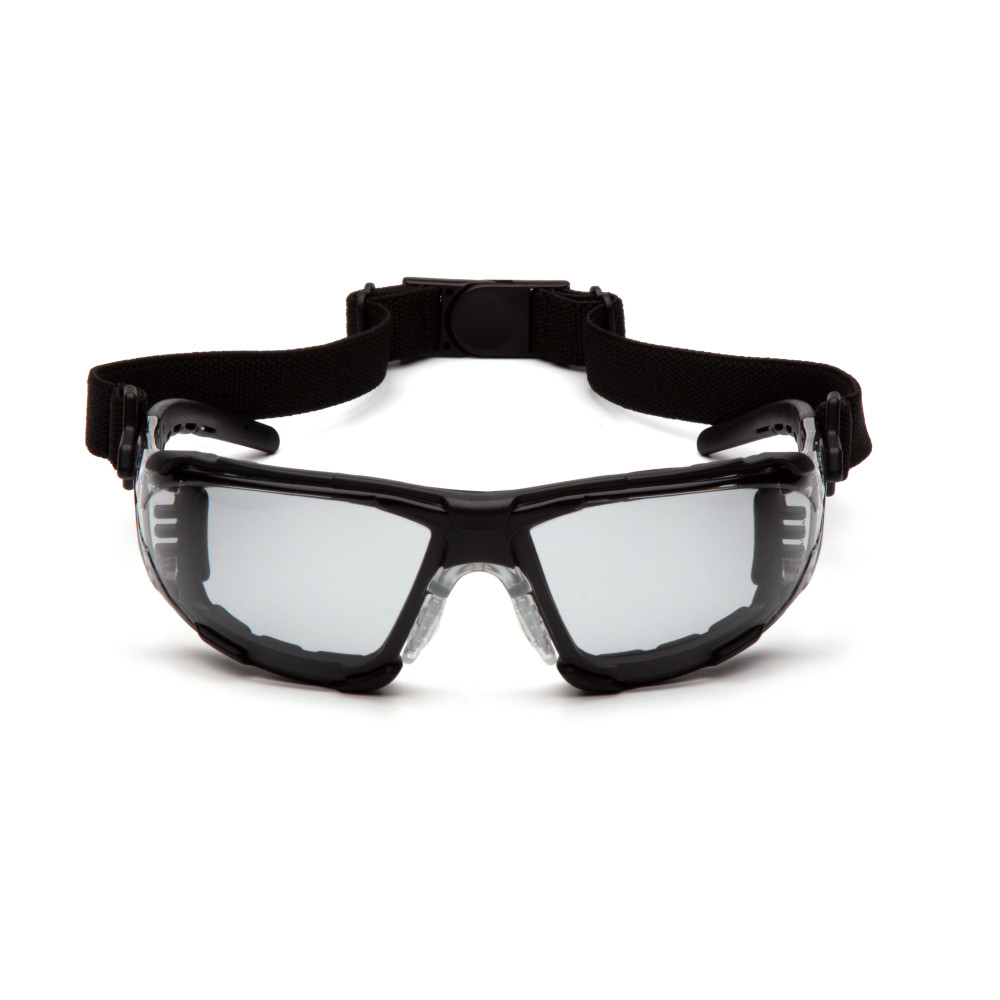 Очки защитные с уплотнителем Pyramex Fyxate (light gray) H2MAX Anti-Fog, светло-серые полутёмные