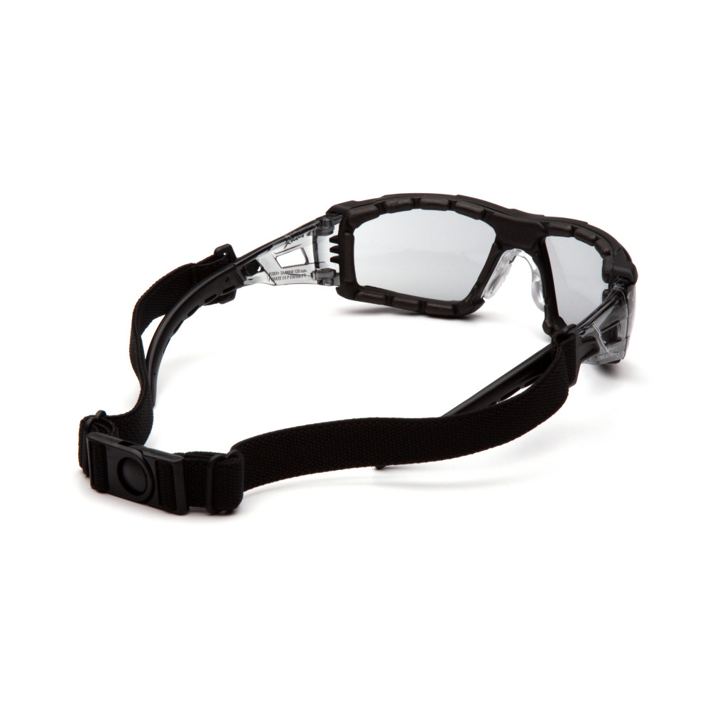 Очки защитные с уплотнителем Pyramex Fyxate (light gray) H2MAX Anti-Fog, светло-серые полутёмные