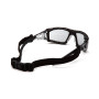 Очки защитные с уплотнителем Pyramex Fyxate (light gray) H2MAX Anti-Fog, светло-серые полутёмные