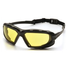 Очки защитные с уплотнителем Pyramex Highlander-PLUS (amber) Anti-Fog, желтые