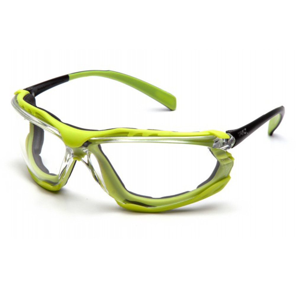 Очки защитные с уплотнителем Pyramex Proximity Black-lime (clear) Anti-Fog, прозрачные