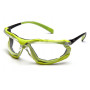 Очки защитные с уплотнителем Pyramex Proximity Black-lime (clear) Anti-Fog, прозрачные