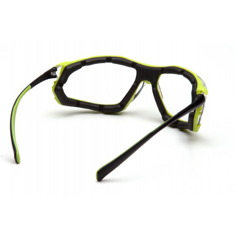 Очки защитные с уплотнителем Pyramex Proximity Black-lime (clear) Anti-Fog, прозрачные