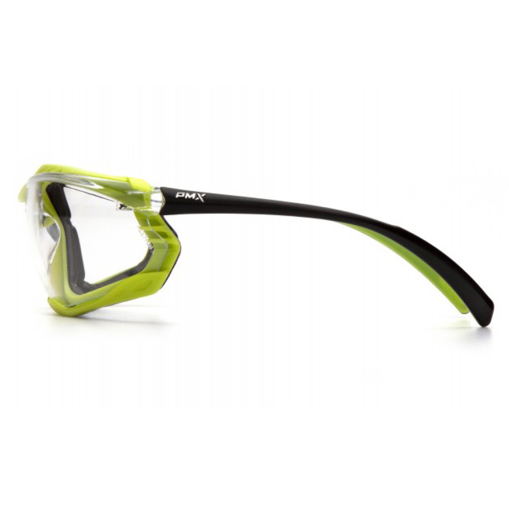 Очки защитные с уплотнителем Pyramex Proximity Black-lime (clear) Anti-Fog, прозрачные