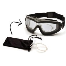Очки защитные с уплотнителем Pyramex V2G-XP + RX (clear) Anti-Fog, прозрачные с диоптрической вставкой в комплекте