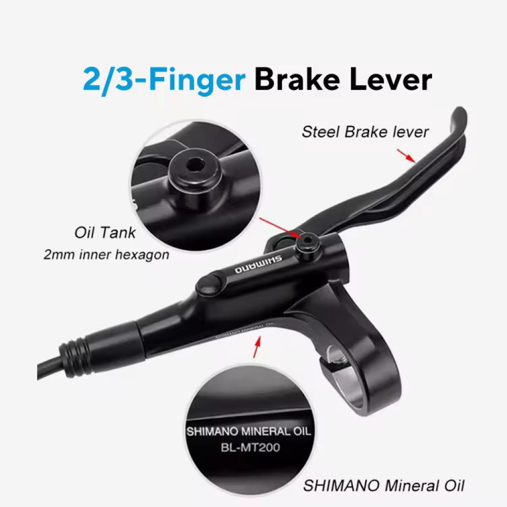Тормоза гидравлические Shimano MT200 комплект 80/145 см LF/RR