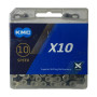 Цепь велосипедная KMC Х10 1/2"х11/128" 116 зв. Silver/Black