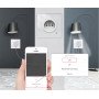 Wi-Fi розетка в подрозетник Moes Tuya с мониторингом энергопотребления 16 А Белая