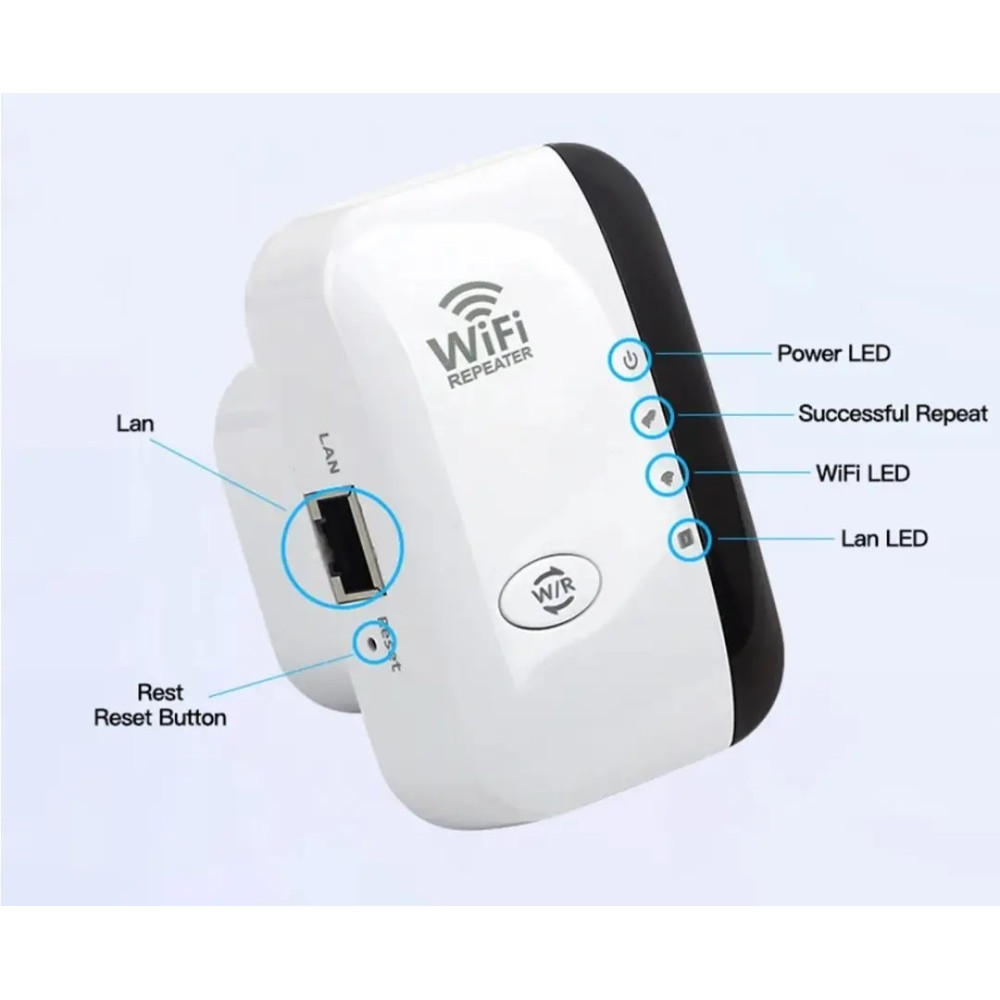 Підсилювач WiFi Repeater 2,4Ghz 300Mbps 802.11b/g/n
