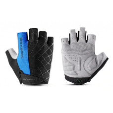Велоперчатки RockBros Spider / перчатки без пальцев Синие L