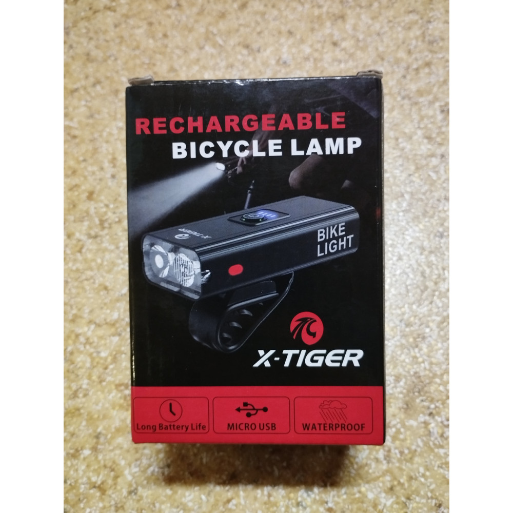 Велосипедний ліхтар X-Tiger/ Bike Light з Powerbank