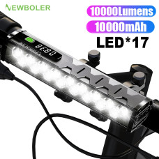 Велосипедна фара Newboler 17 led P90 10.000 Lumen, PowerBank 10.000 mAh