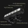 Велосипедная фара TouCloud 5 led P90 / 6000 Lumen, PowerBank 10.000 mAh