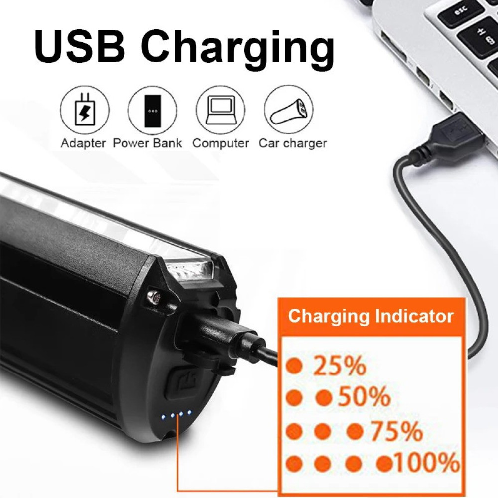 Велосипедна фара TouCloud 5 led P90 / 6000 Lumen, PowerBank 10.000 mAh