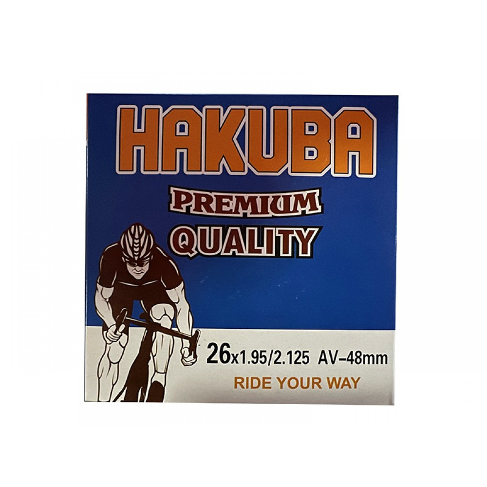 Велосипедна камера 26" з антипрокольною рідиною Hakuba AV 48mm