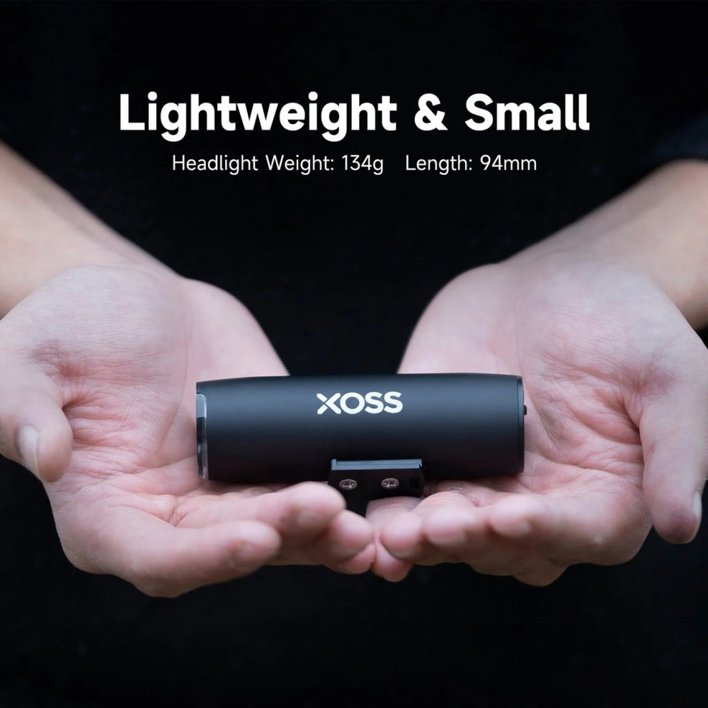 Велосипедный фонарь XOSS XL-800 с держателем Garmin, 800 Lumen, 2600 mAh