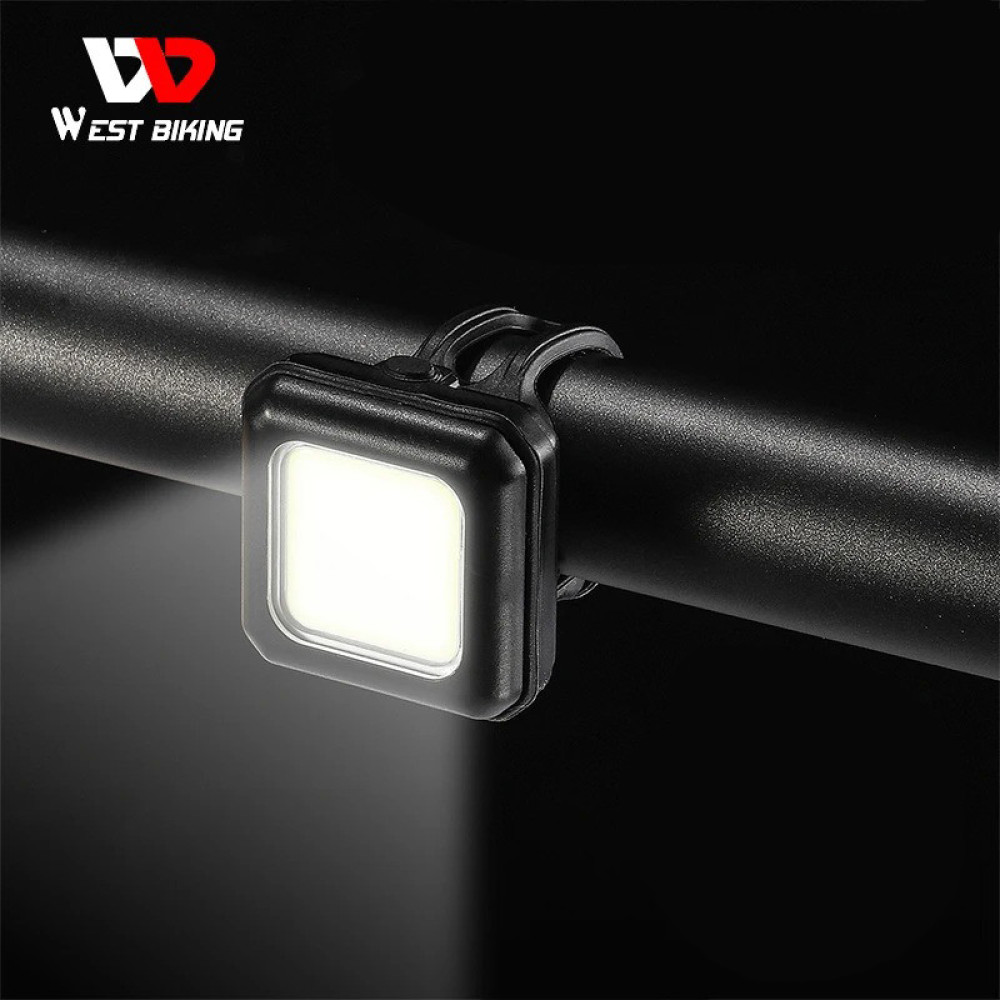 Велосипедный фонарь на руль габаритный West Biking 30 COB Led Чёрный