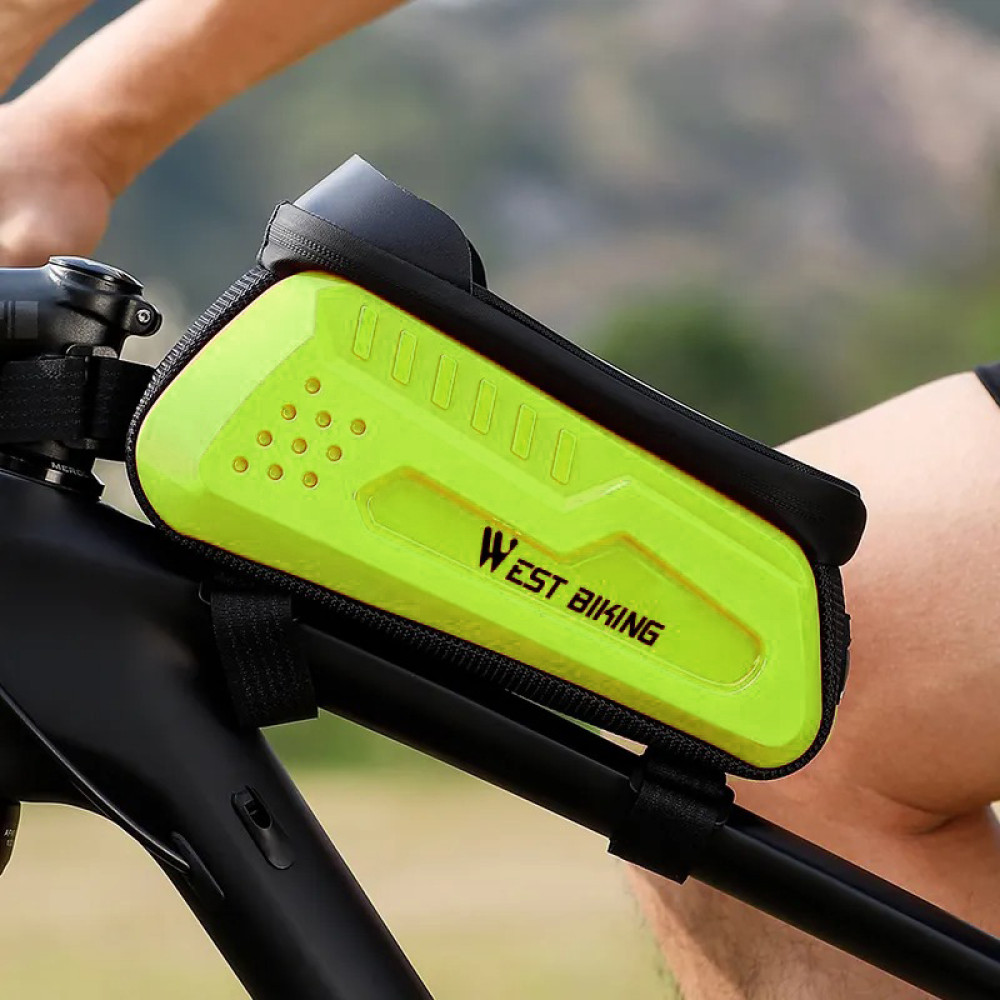 Велосумка на раму West Biking 2L Салатова