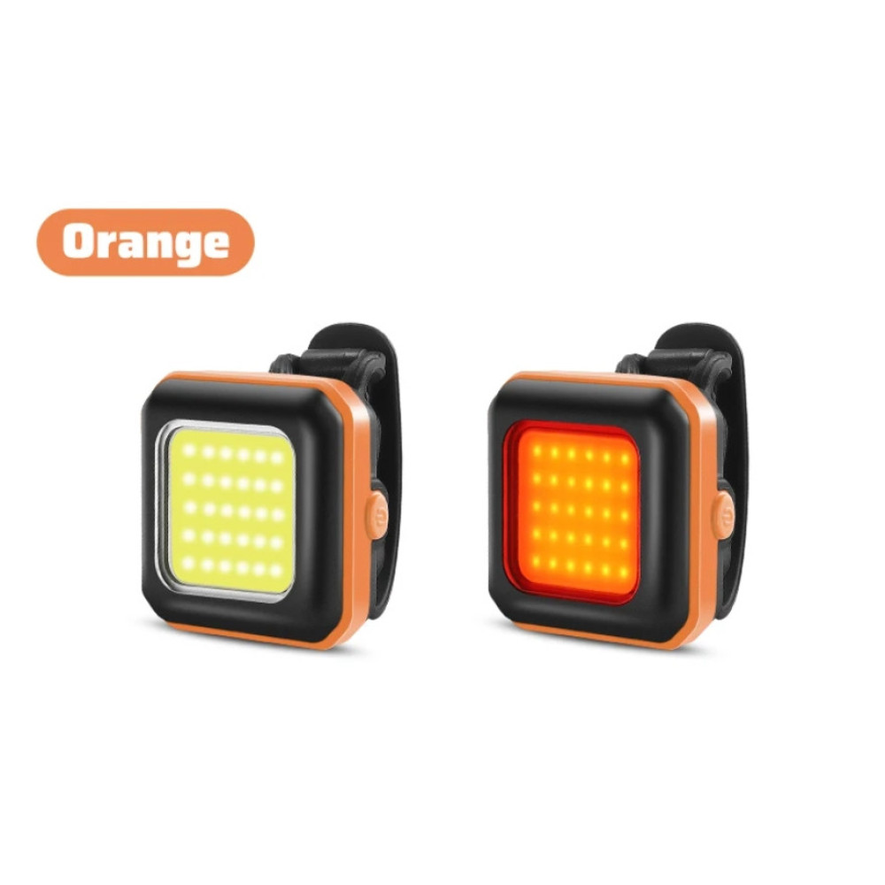 Велосипедный фонарь задний габаритный West Biking 30 COB Led Оранжевый