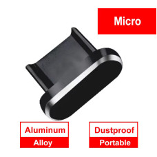 Заглушка Micro USB алюмінієва Чорна