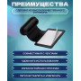 Заглушка Type C від пилу на липучці, силіконова 1 шт Чорна