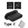 Заглушка USB-C (Type-C) силіконова від пилу чорна