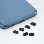 Заглушка USB-C (Type-C) силіконова від пилу 1 шт чорна (ноут)