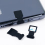 Заглушка micro USB от пыли на липучке, силиконовая