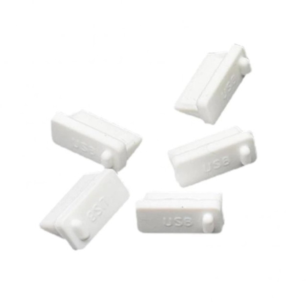 Заглушка от пыли для USB 1 шт Белая