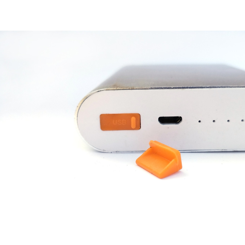 Заглушка від пилу для USB 1 шт Помаранчева