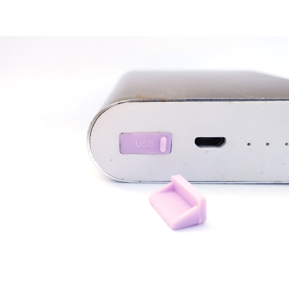 Заглушка від пилу для USB 1 шт Бузкова