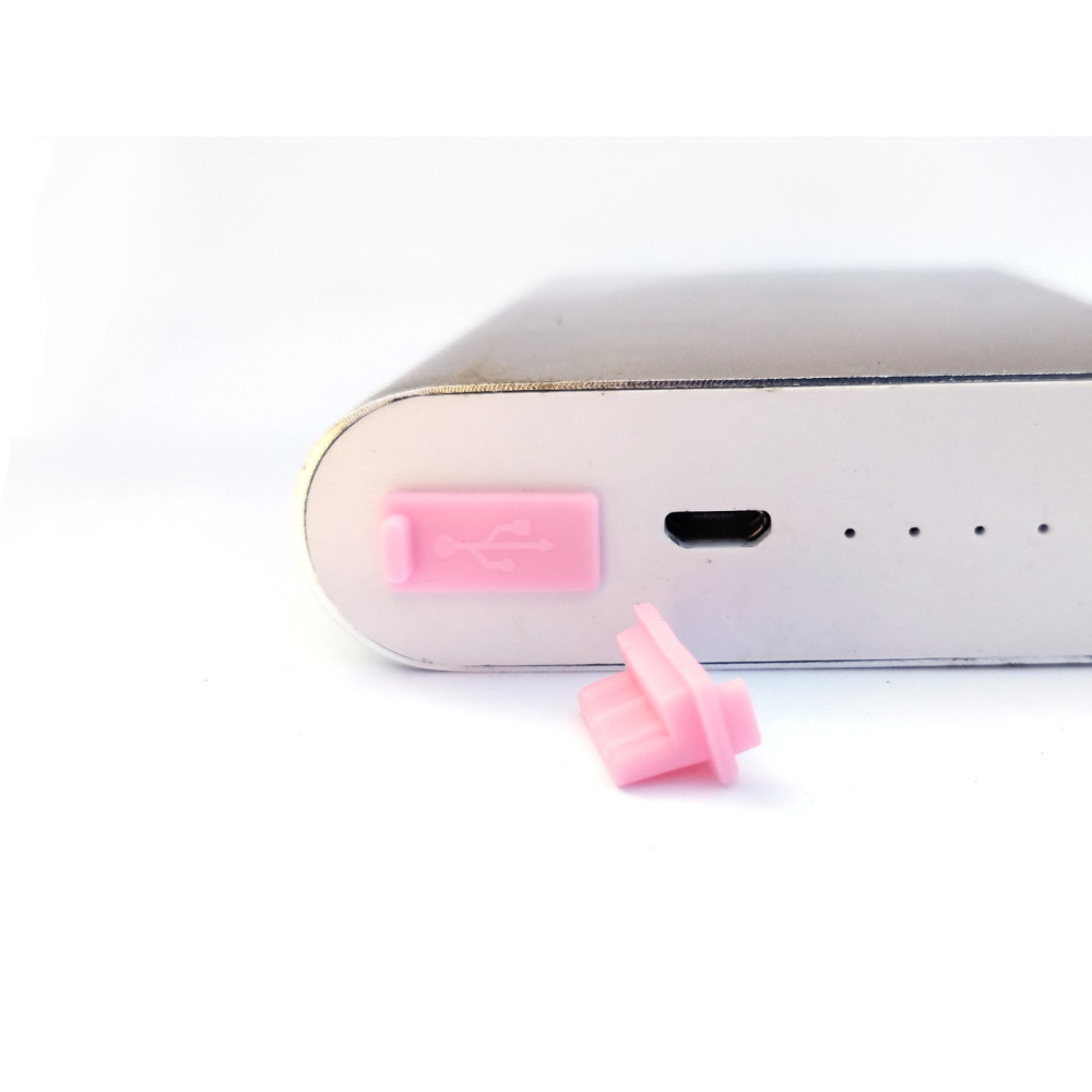 Заглушка від пилу для USB v.2 1 шт Рожева