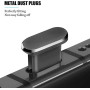 Заглушка USB-C алюмінієва Black