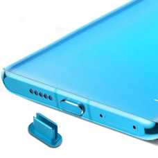 Заглушка USB-C алюминиевая Blue