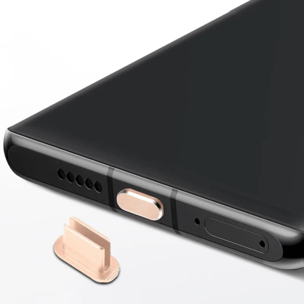 Заглушка USB-C алюмінієва Gold