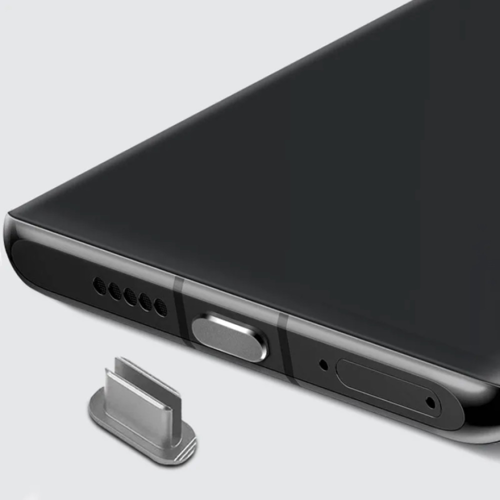 Заглушка USB-C алюмінієва Grey