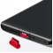 Заглушка USB-C алюмінієва Red