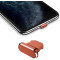 Заглушка от пыли для Iphone Lightning Оранжевая