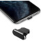 Заглушка от пыли для Iphone Lightning Чёрная