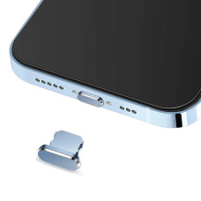 Заглушка от пыли для Iphone Lightning Голубая
