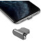 Заглушка от пыли для Iphone Lightning Серая